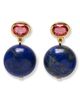 Lizzie Fortunato Lizzie Fortunato Umbria Rhodolite & Lapis Drop Earrings - 1