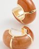Lizzie Fortunato Lizzie Fortunato Zellige Hoops In Peach Aventurine Orange One - 4