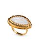 Lladro Women's Kiss 18K-Gold-Plated & Porcelain Ring - 1