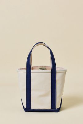 L.L.Bean L. L.Bean Boat and Tote Open-Top Small Bag in Blue Trim Reg, Women's at Urban Outfitters