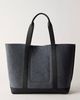 L.L.Bean L. L.Bean Leather Trim Wool Tote - 2