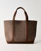 L.L.Bean Leather Trim Wool Tote - 2