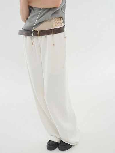 LLLDESIGNSTUDIO LLL 90S SWEAT PANTS_MILKY WHITE