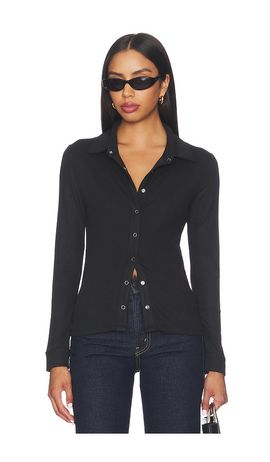 LNA LNA Selene Collared Top