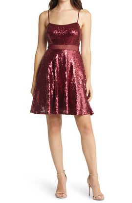 LNL LNL Sequin Skater Dress
