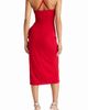 LNL LNL Square Neck Side Ruffle Midi Dress - 2