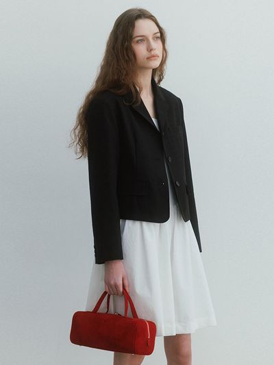 LO61 Faye Cotton Jacket in Black