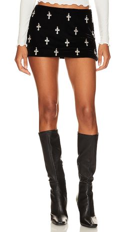 LOBA LOBA Antonia Embellished Mini Skirt