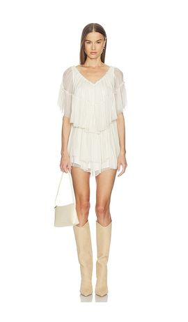 LOBA LOBA Ziva Tiered Mini Dress