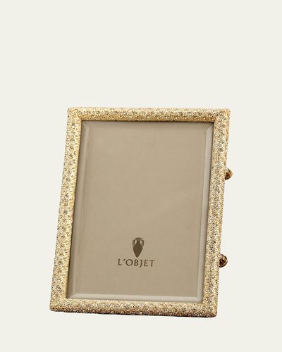 L'Objet Pave Gold Picture Frame, 8" x 10"