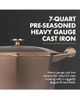 LODGE LODGE Octagonal Cast Iron 2-Piece Cookware Bundle with Dutch Oven and Skillet - 3