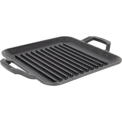 LODGE LODGE Square Grill Pan Cast Iron Pre-Seasoned