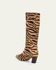 Loeffler Randall 55mm Cleo Zebra Calf Hair Mid-Calf Boots - 2