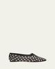 Loeffler Randall Landon Embellished Satin Ballerina Flats - 1