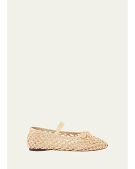 Loeffler Randall Leonie Raffia Ballet Flats
