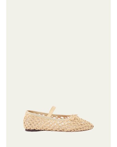 Loeffler Randall Leonie Raffia Ballet Flats