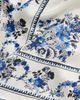 Loeffler Randall Loeffler Randall Beverly Silk Scarf Cream/Blue Silk One - 5