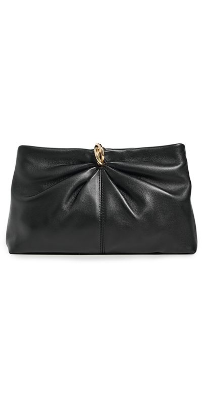Loeffler Randall Loeffler Randall Corrine Gathered Multi Ring Clutch Black One