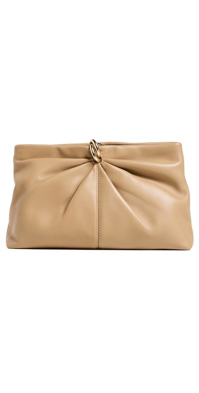Loeffler Randall Loeffler Randall Corrine Gathered Multi Ring Clutch Khaki One