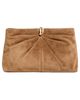 Loeffler Randall Loeffler Randall Corrine Gathered Multi Ring Suede Clutch Toffee One - 1