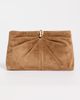 Loeffler Randall Loeffler Randall Corrine Gathered Multi Ring Suede Clutch Toffee One - 2