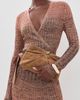 Loeffler Randall Loeffler Randall Corrine Gathered Multi Ring Suede Clutch Toffee One - 3