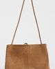 Loeffler Randall Loeffler Randall Corrine Gathered Multi Ring Suede Clutch Toffee One - 4