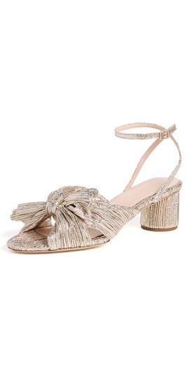 Loeffler Randall Loeffler Randall Dahlia Pleated Knot Mules Champagne