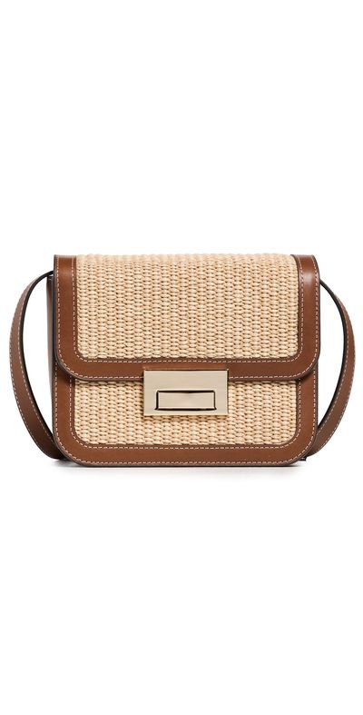 Loeffler Randall Loeffler Randall Desi Crossbody Bag with Lock Hardware Natural/Cacao One