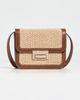 Loeffler Randall Loeffler Randall Desi Crossbody Bag with Lock Hardware Natural/Cacao One - 2