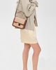 Loeffler Randall Loeffler Randall Desi Crossbody Bag with Lock Hardware Natural/Cacao One - 3
