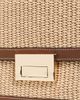 Loeffler Randall Loeffler Randall Desi Crossbody Bag with Lock Hardware Natural/Cacao One - 5