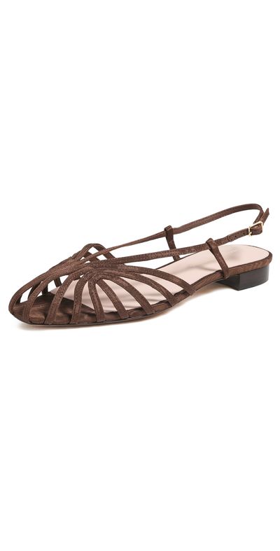 Loeffler Randall Loeffler Randall Devon Lattice Slingback Sandals Chocolate