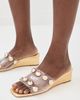 Loeffler Randall Loeffler Randall Enya Studded Wedges Light Gold/Champagne - 3
