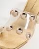 Loeffler Randall Loeffler Randall Enya Studded Wedges Light Gold/Champagne - 6