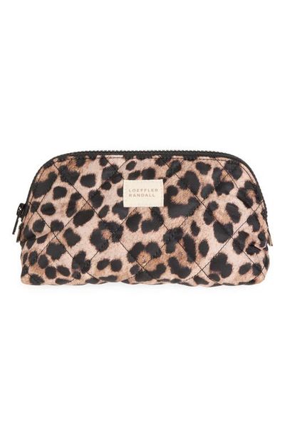 Loeffler Randall Loeffler Randall Georgette Leopard Print Cosmetic Pouch