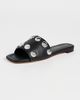 Loeffler Randall Loeffler Randall Hayes Studded Flat Sandals Black/Silver - 2