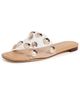 Loeffler Randall Loeffler Randall Hayes Studded Flat Sandals Clear/Dune/Champagne - 1