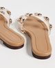 Loeffler Randall Loeffler Randall Hayes Studded Flat Sandals Clear/Dune/Champagne - 4