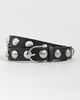 Loeffler Randall Loeffler Randall Issa Dome Studded Belt Black Vachetta w/ Studded Silver - 2