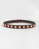 Loeffler Randall Loeffler Randall Issa Dome Studded Belt Espresso Suede w/ Studded Cham - 4