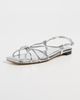 Loeffler Randall Loeffler Randall Karly Strappy Flat Sandals Silver - 2