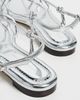 Loeffler Randall Loeffler Randall Karly Strappy Flat Sandals Silver - 4