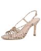Loeffler Randall Loeffler Randall Mareka Strappy Heels with Hardware Natural Snake - 1