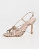Loeffler Randall Loeffler Randall Mareka Strappy Heels with Hardware Natural Snake - 2