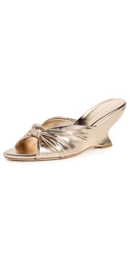 Loeffler Randall Loeffler Randall Marsy Angled Wedge Sandals Champagne