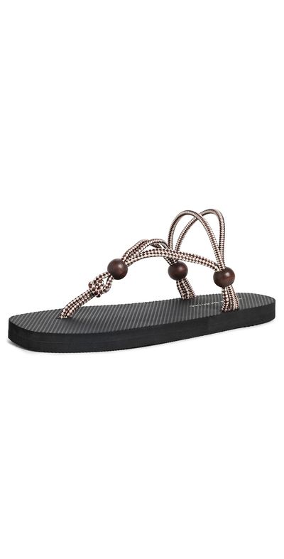 Loeffler Randall Loeffler Randall Mika Corded Sport Sandals Brown/Cream/Black