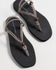 Loeffler Randall Loeffler Randall Mika Corded Sport Sandals Brown/Cream/Black - 5