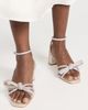 Loeffler Randall Loeffler Randall Mikel Leather Bow Mid-Heel Sandals Cappuccino 5.5 - 3
