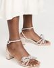 Loeffler Randall Loeffler Randall Mikel Leather Bow Mid-Heel Sandals Cappuccino 5.5 - 4